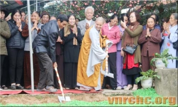 Lễ động thổ xây dựng ngôi Tam Bảo chùa Yên Khoái Hạ